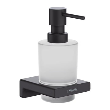 Dozator sapun lichid suport addstoris, Hansgrohe negru mat