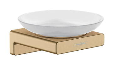 Sapuniera cu suport addstoris, Hansgrohe brushed bronze