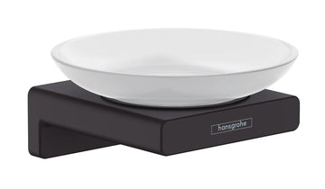 Sapuniera cu suport addstoris, Hansgrohe negru mat