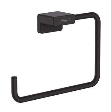 Suport prosop inelar addstoris, Hansgrohe negru mat