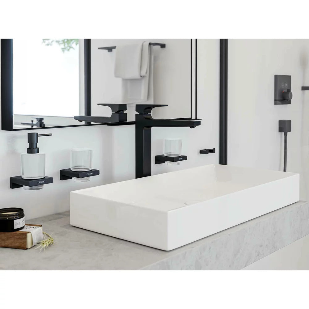 Carlig dublu Hansgrohe Addstoris negru mat