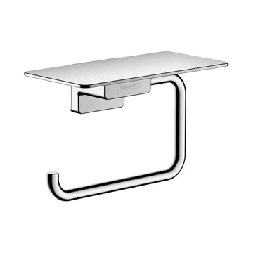 Suport hartie igienica addstoris Hansgrohe cu etajera, crom