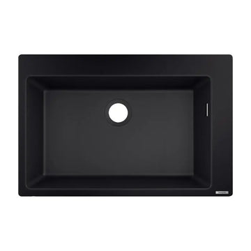 Chiuveta Hansgrohe bucatarie 1 cuva S510-F660, culoare graphite black, alb, crom, negru