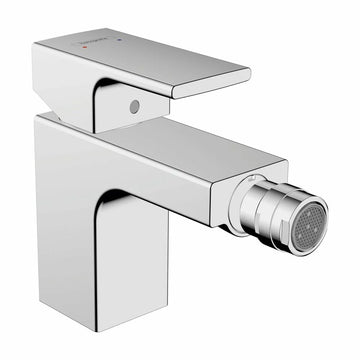 Baterie bideu vernis Hansgrohe shape cu ventil, crom