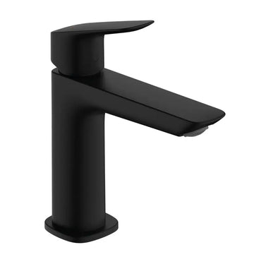 Baterie lavoar logis Hansgrohe 110 fine cu ventil pop-up, negru mat