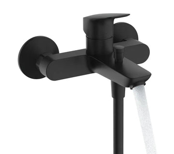 Baterie cada logis Hansgrohe fara furtun si para de dus negru mat