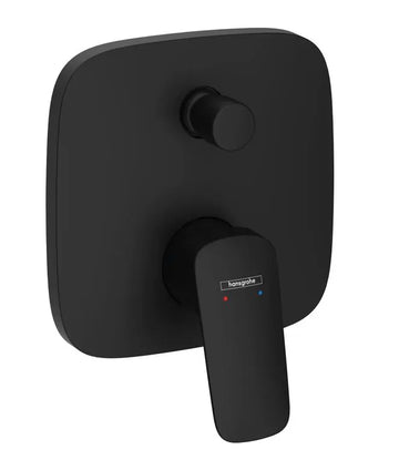 Ornament baterie incastrata cada logis, Hansgrohe negru mat
