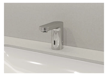 Baterie electronica lavoar vernis Hansgrohe blend, cu pre-setarea temperaturii, alimentare 230V, crom