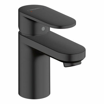 Baterie lavoar vernis Hansgrohe blend 70 cu ventil pop up, negru mat