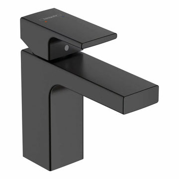 Baterie lavoar vernis Hansgrohe shape 100 cu ventil pop up, negru mat