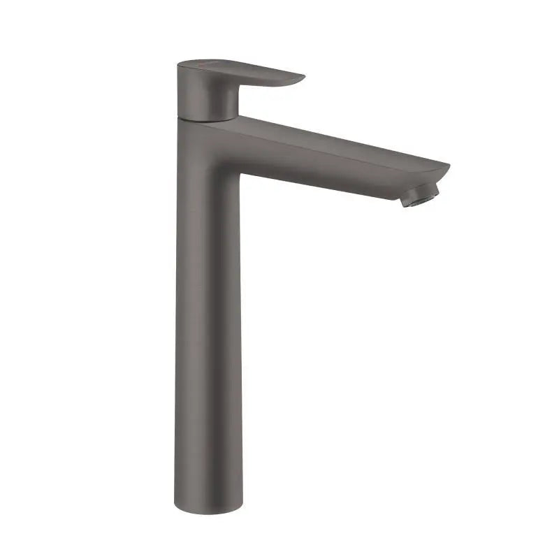 Baterie lavoar Hansgrohe Talis E 240 cu ventil, brushed black chrome, negru mat, 3/8''