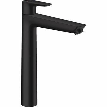 Baterie lavoar talis Hansgrohe e 240 cu ventil, matt black, negru mat