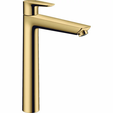 Baterie lavoar talis Hansgrohe e 240 cu ventil, polished gold optic, negru mat