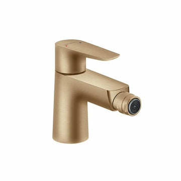 Baterie bideu talis Hansgrohe e cu ventil, brushed bronze