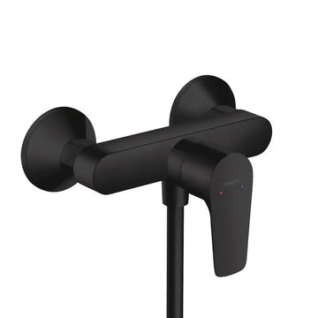 Baterie dus talis Hansgrohe e, matt black, negru mat