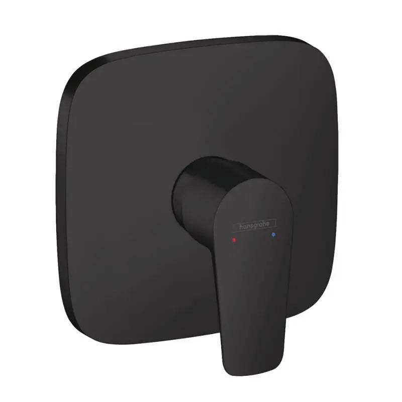 Ornament baterie dus Hansgrohe Talis E matt black, negru mat, necesita corp ingropat, montaj incastrat