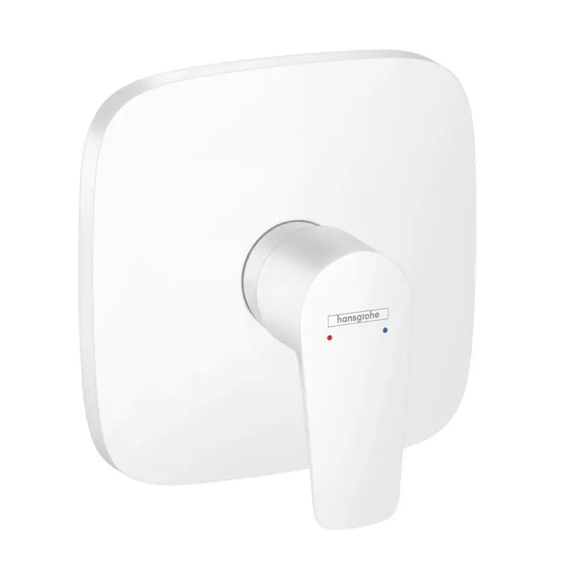 Ornament baterie dus Hansgrohe Talis E matt white, negru mat, necesita corp ingropat, montaj incastrat