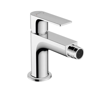 Baterie bideu rebris Hansgrohe e cu ventil pop up, crom
