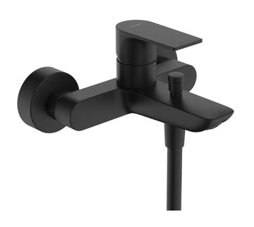 Baterie cada rebris Hansgrohe e, negru mat