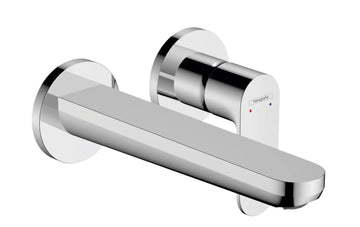 Ornament baterie incastrata lavoar rebris Hansgrohe s pipa 200 mm, crom