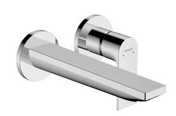 Ornament baterie incastrata lavoar rebris Hansgrohe e pipa 200 mm, crom