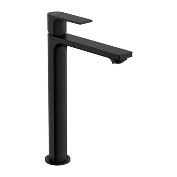 Baterie lavoar rebris Hansgrohe e 240 cool start cu ventil pop up, negru mat