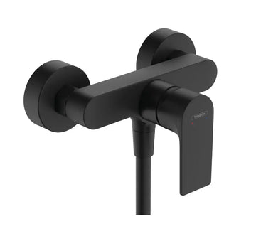 Baterie dus rebris Hansgrohe e, negru mat
