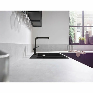 Baterie bucatarie Hansgrohe talis M54, 270 mm, 1 jet, pipa l extractibila finisaj negru mat