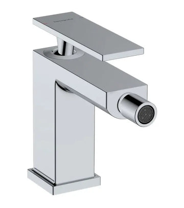 Baterie bideu tecturis Hansgrohe e, cu ventil pop-up, crom