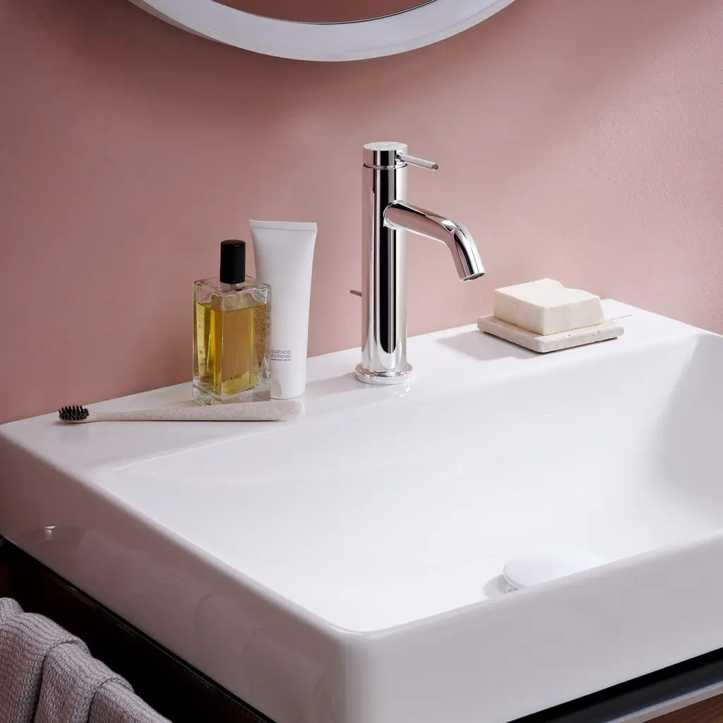 Baterie lavoar Hansgrohe Tecturis S 110 cu ventil pop up, crom, fara furtun si para dus