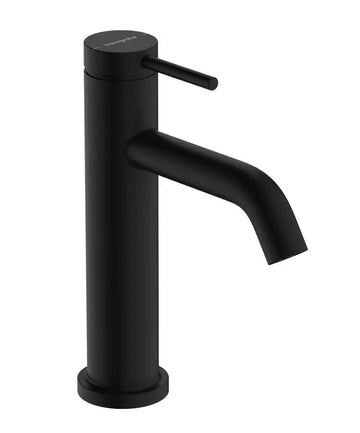 Baterie lavoar tecturis Hansgrohe s 110 cu ventil pop up, negru mat