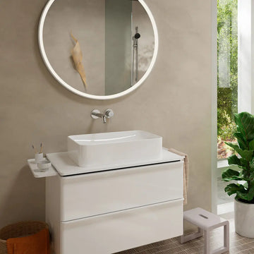 Ornament baterie incastrata lavoar tecturis Hansgrohe s ecosmart plus, cu pipa 16.5 cm , crom