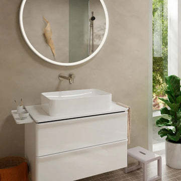 Ornament baterie incastrata lavoar tecturis Hansgrohe s ecosmart plus, cu pipa 22.5 cm , crom