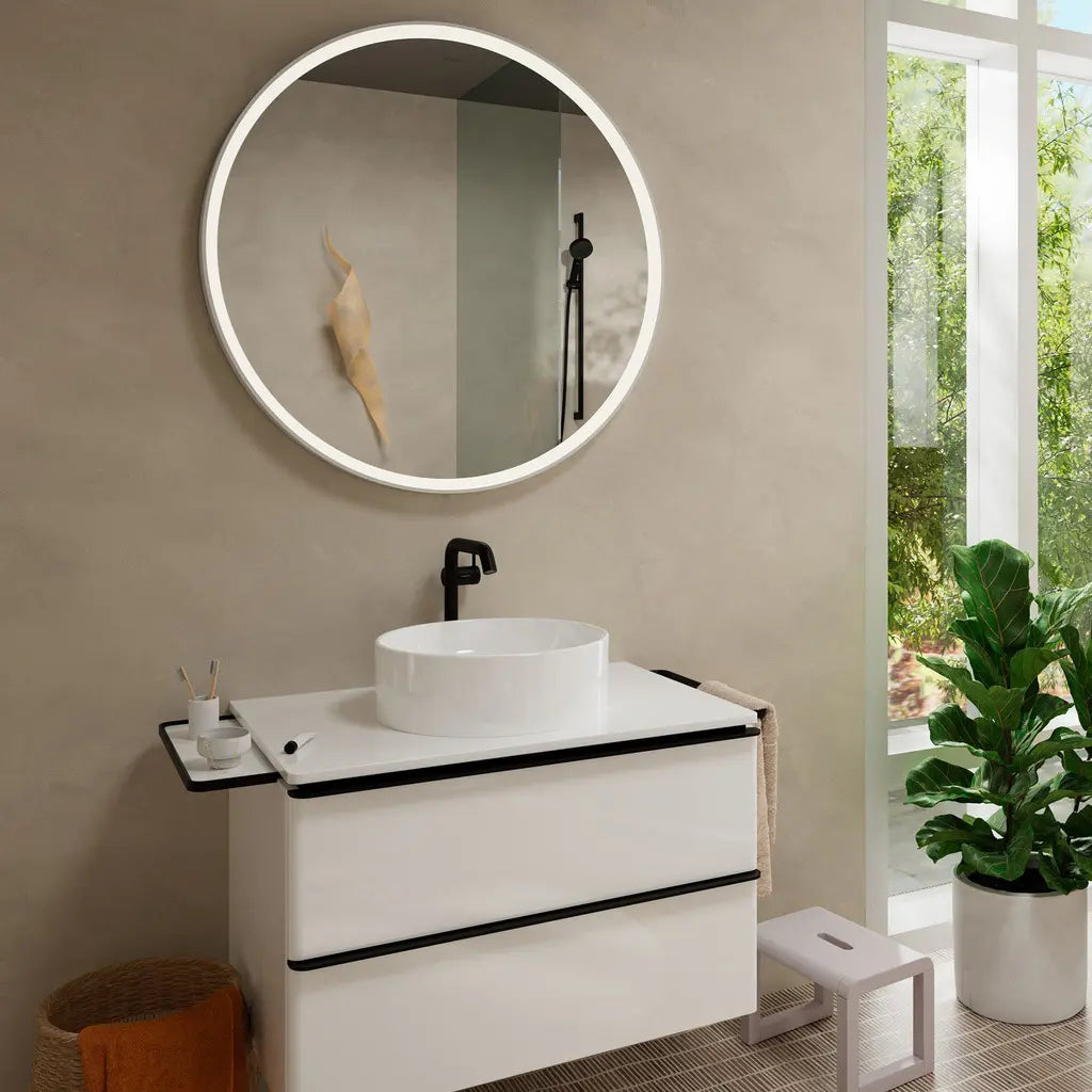 Baterie lavoar Hansgrohe Tecturis s 240, fine coolstart ecosmart +, fara ventil , negru mat, fara furtun si para dus