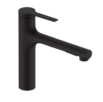 Baterie bucatarie Hansgrohe zesis M33 160 , cu pipa extractibila 2 jeturi, negru mat