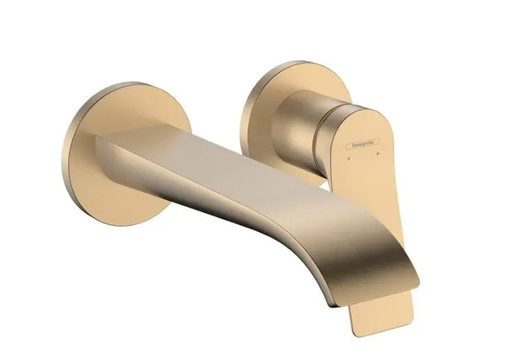Ornament baterie incastrata lavoar Hansgrohe Vivenis pipa 192 mm, brushed bronze, fara furtun si para dus