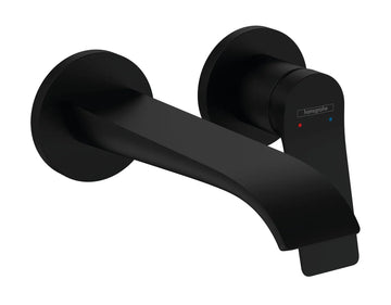 Ornament baterie incastrata lavoar vivenis Hansgrohe pipa 195 mm, negru mat