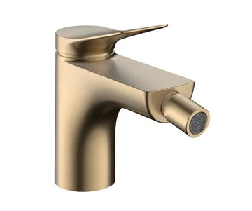 Baterie bideu vivenis Hansgrohe cu ventil pop up, brushed bronze