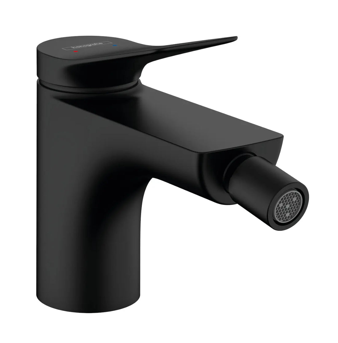 Baterie bideu Hansgrohe Vivenis cu ventil pop up, negru mat