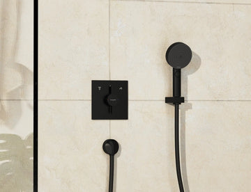 Ornament Hansgrohe baterie incastrata cada duoturn e, 2 functii, negru mat