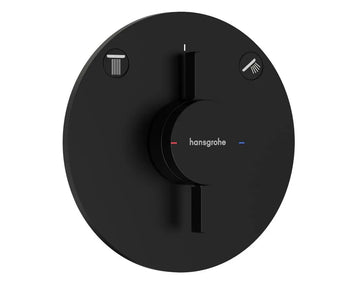 Ornament Hansgrohe baterie incastrata cada/dus duoturn s  2 functii, negru mat