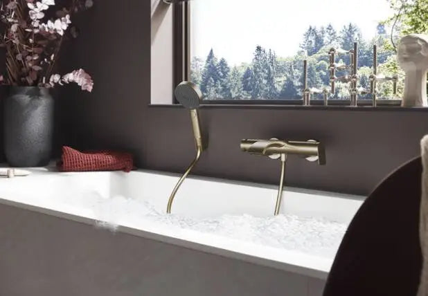 Baterie cada Hansgrohe Vivenis brushed bronze, cu ventil