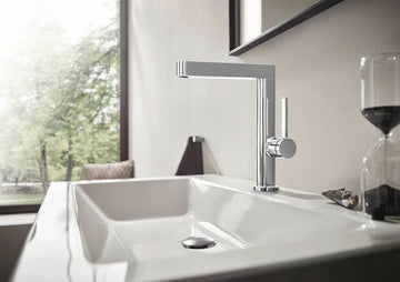 Baterie lavoar finoris Hansgrohe 230 cu ventil push-open, crom