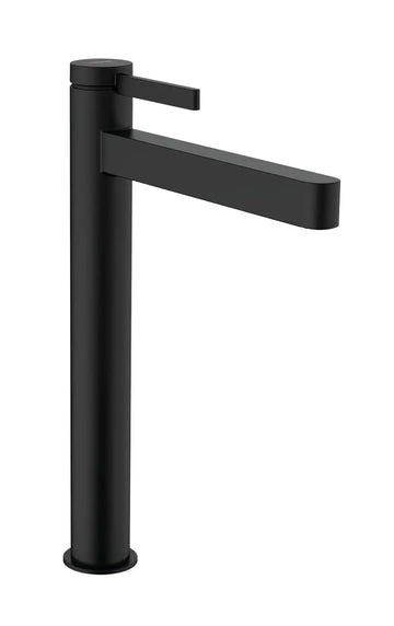 Baterie lavoar finoris Hansgrohe 260 cu ventil push-open, negru mat