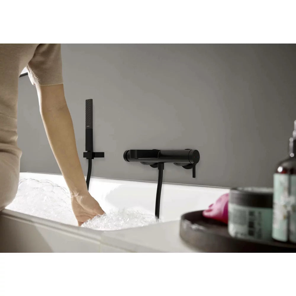 Baterie cada Hansgrohe Finoris negru mat, 1/2''