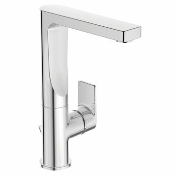 Baterie Ideal Standard lavoar edge cu pipa inalta si ventil metalic