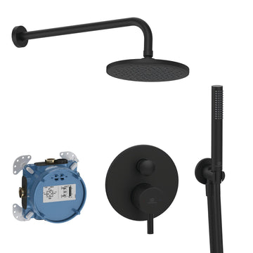 Sistem dus incastrat ceraline Ideal Standard negru mat