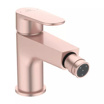 Baterie bideu cerafine Ideal Standard o, ventil metalic click-clack, rose