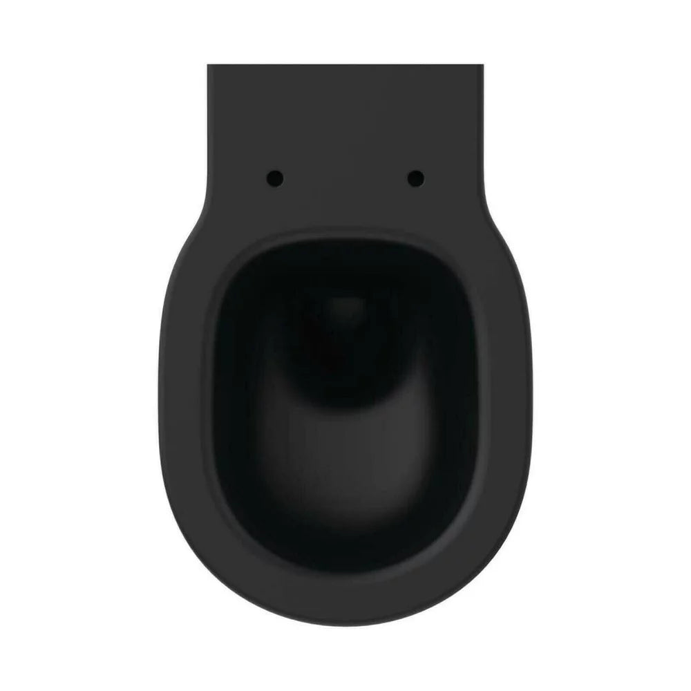 Vas WC Ideal Standard Connect Air suspendat aquablade silk black, alb lucios, 54x36 cm