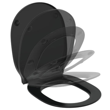 Capac WC connect Ideal Standard air soft close wrap over silk black